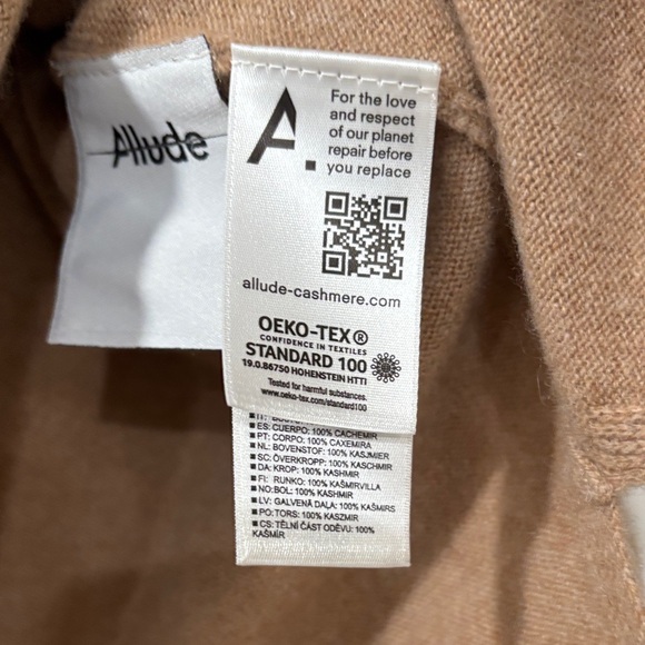 Women’s Cashmere Tan Sweater - Picture 5 of 11